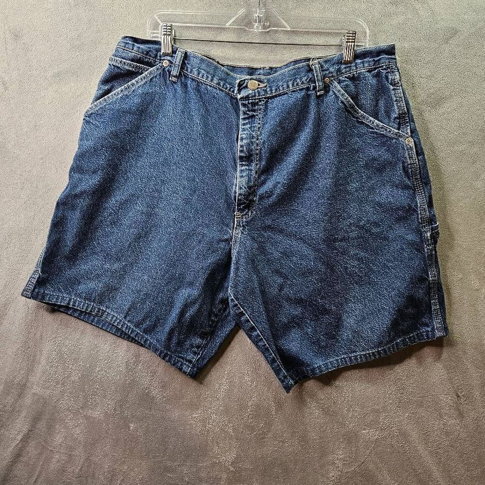 Wrangler Shorts Mens Sz 40 Blue Hero Carpenter Denim Industrial Workwear
